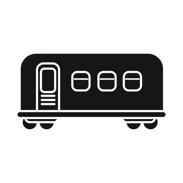Vagon ve metro ikonunun vektör tasarımı. Vagon ve çelik stok vektör illüstrasyonunun web ögesi. — Stok Vektör