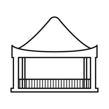 Sütunların ve ahşap sembollerin vektör tasarımı. Yaprak ve veranda stok vektör illüstrasyonu koleksiyonu.