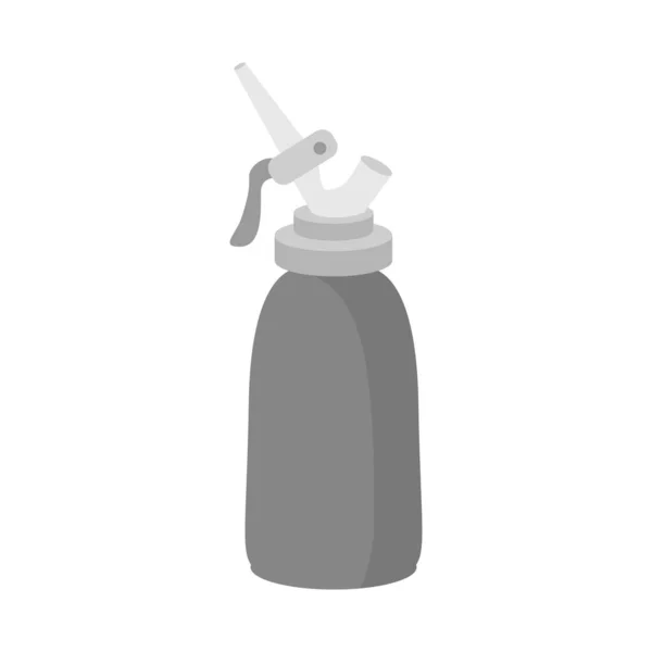 Objeto aislado del logotipo de la botella y la crema. Gráfico de botella y pastel icono de vector para stock . — Vector de stock