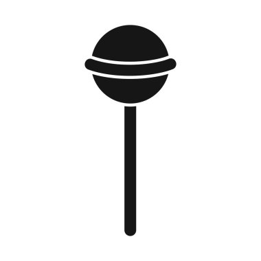 Lolipop ve baston ikonunun izole edilmiş nesnesi. Ağ için lolipop ve spiral borsa sembolü grafiği.