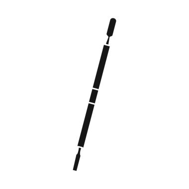 Tırnak ve kesici logonun vektör çizimi. Ağ için tırnak ve ahşap ahşap sembolü grafiği.