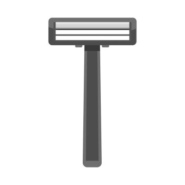 Jilet ve saç işaretinin vektör tasarımı. Ustura ve depilasyon stok vektör illüstrasyonu koleksiyonu.