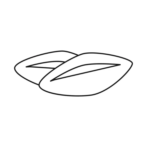 Изолированный символ зерна и пшеницы. Сбор значка зерна и семенного вектора для склада. — стоковый вектор