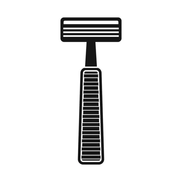 Isolated object of shaver and safety sign. Web element of shaver and shave vector icon for stock. — Stock Vector