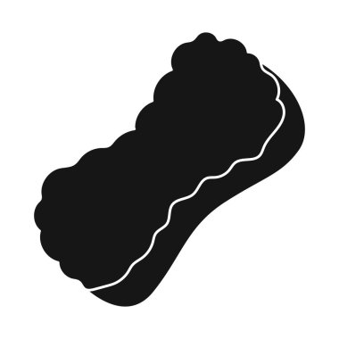 Sünger ve cam işaretinin vektör tasarımı. Web için sünger ve araç stok sembolünün grafiği.