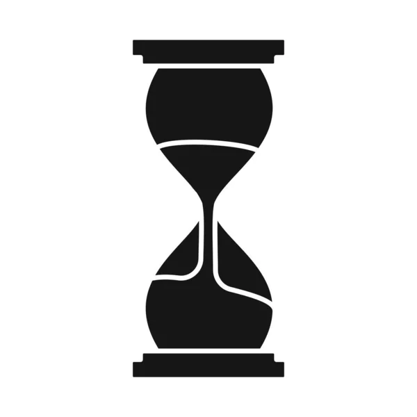 Objeto aislado de relojes e icono de cristal de arena. Elemento Web de relojes e ilustración de vectores de stock minuto . — Archivo Imágenes Vectoriales