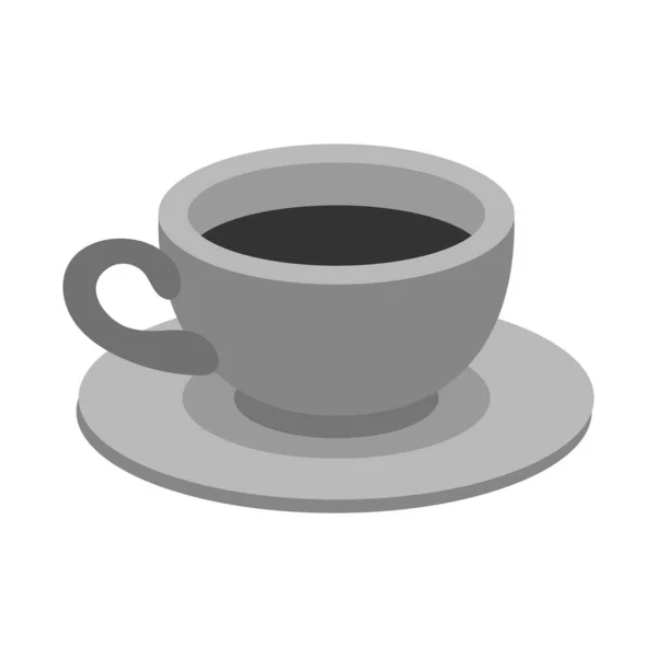 커피와 컵 모양의 벡터 디자인. 웹을 위한 커피의 그래픽 과뜨거운 주식의 상징. — 스톡 벡터