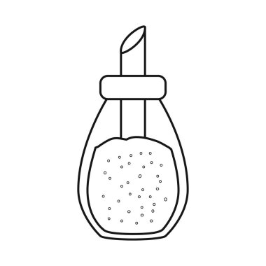 Şekerin ve tabağın vektör tasarımı. Ağ için şeker ve sallanan stok sembolü koleksiyonu.