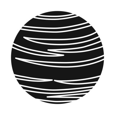 Yüzey ve yıldız logosunun vektör tasarımı. Stok için yüzey elemanı ve yörünge vektör simgesi.