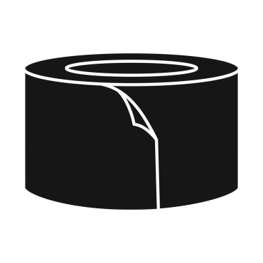 İzole edilmiş viski ve bant işareti. Stok için viski ve roll vektör simgesi grafiği.