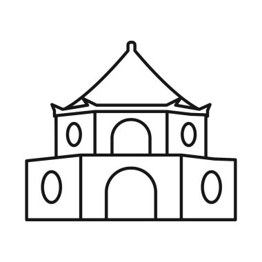 Kule ve Vietnam işaretiyle izole edilmiş nesne. Ağ için kule ve şehir hisse senedi seti.