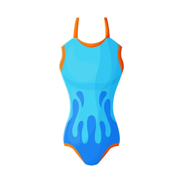 泳衣和比基尼标志的矢量设计。泳衣和泳衣鱼群图解的Web元素. — 图库矢量图片