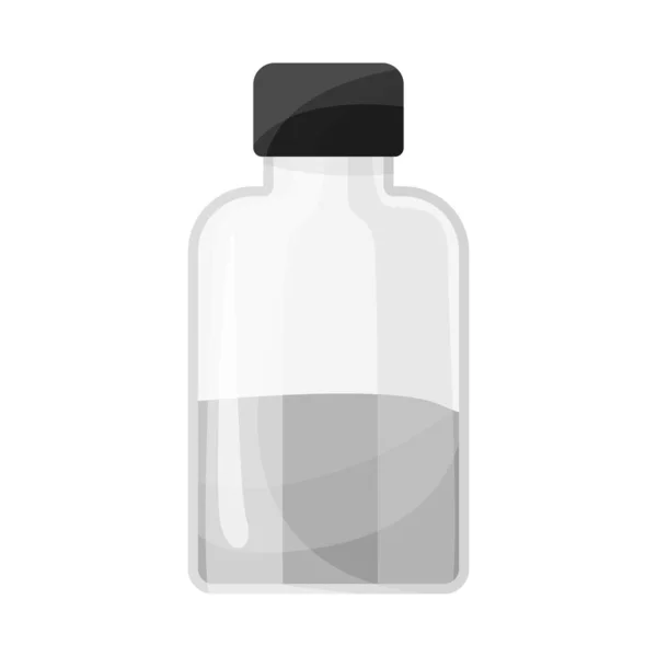 Vector illustratie van fles en aloë logo. Web element van fles en gel vector icoon voor voorraad. — Stockvector