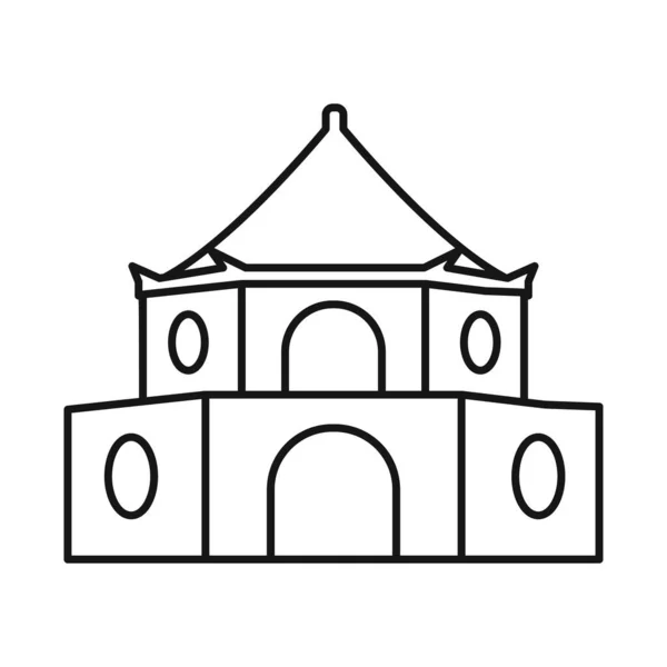 Objeto isolado do sinal da torre e do vietnam. Conjunto de símbolo de estoque de torre e cidade para web. —  Vetores de Stock