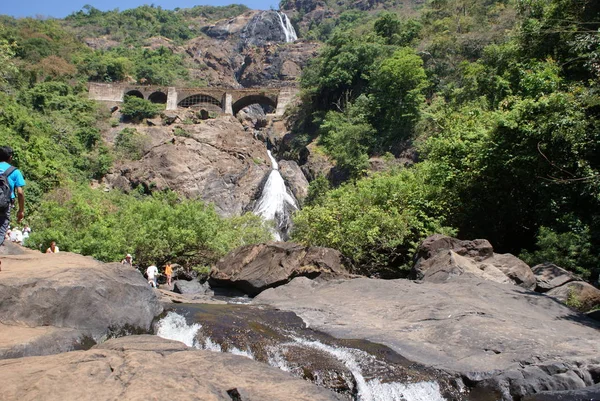 India 2012 Cataratas Dudhsagar — Foto de Stock