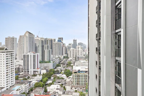 Bangkok 'un yüksek açılı manzarası