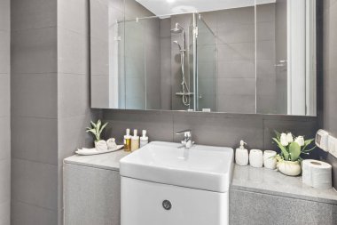 Apartman dairesinde lavabo