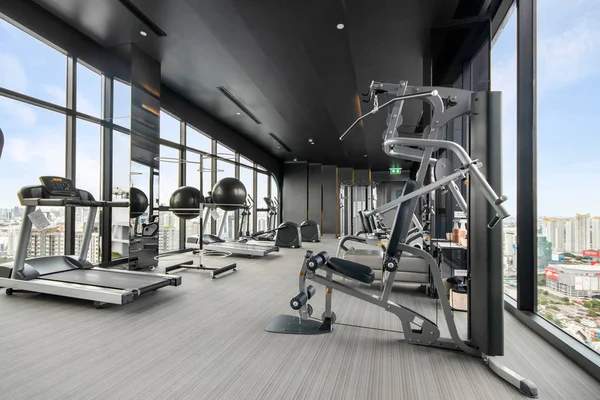 Modern Gym Exercise Equipment — ストック写真