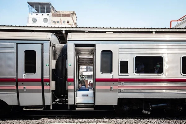 Train Express Thaïlandais Bangkok Gare — Photo