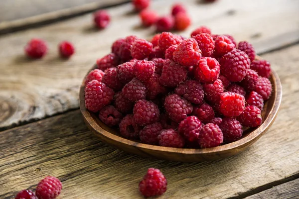 Verse Frambozen Tafel — Stockfoto