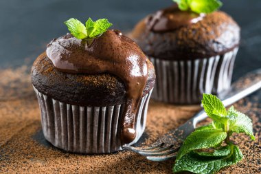 Masada ev yapımı çikolata Muffins