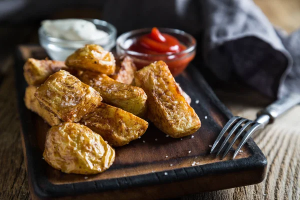 Bratkartoffeln Landkartoffeln — Stockfoto