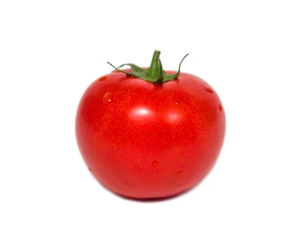 分離の白い背景の上のトマトのクローズ アップ — ストック写真