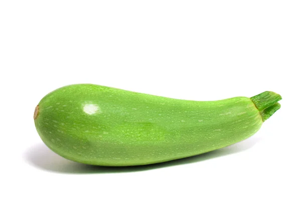 Zucchini Närbild Isolerade Vit Bakgrund — Stockfoto