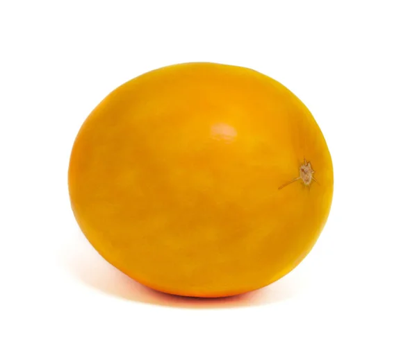 Meloen Close Geïsoleerde Witte Achtergrond — Stockfoto