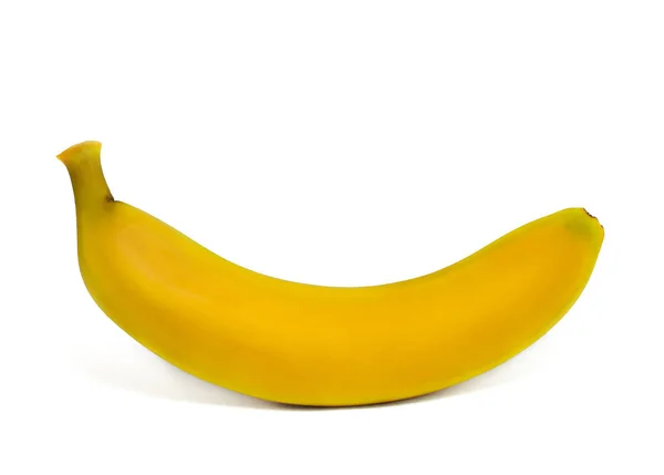 Plátano Primer Plano Sobre Fondo Blanco Aislado — Foto de Stock