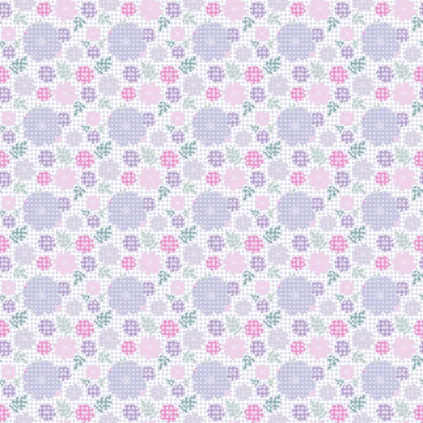 Padrão Sem Costura Com Padrão Floral Cores Pastel — Fotografia de Stock