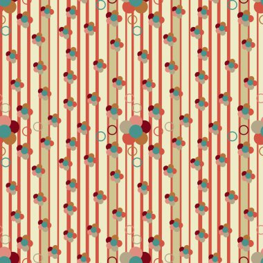 Çiçekler ile Seamless modeli. Bir şeritli arka planda bir çiçek desenli.