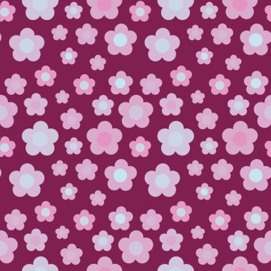 Çiçek desenli ile Seamless Modeli.