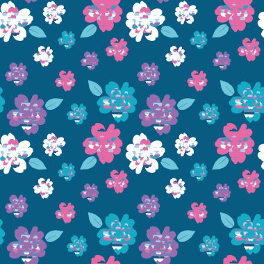 Çiçek desenli ile Seamless Modeli.