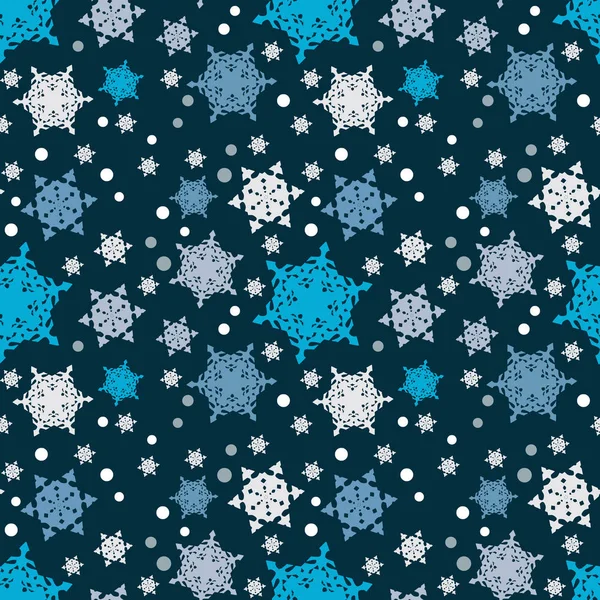 Seamless Abstract Pattern Pattern Snowflakes — Stock Photo, Image