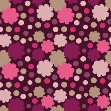 Çiçek desenli ile Seamless Modeli.