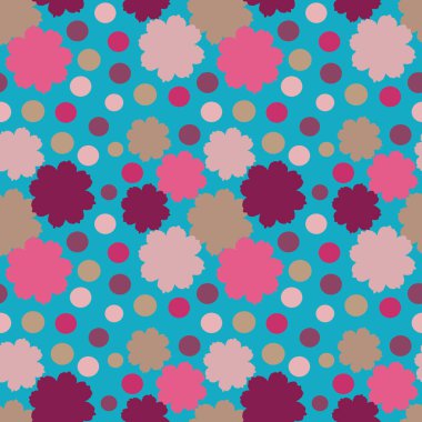 Çiçek desenli ile Seamless Modeli.