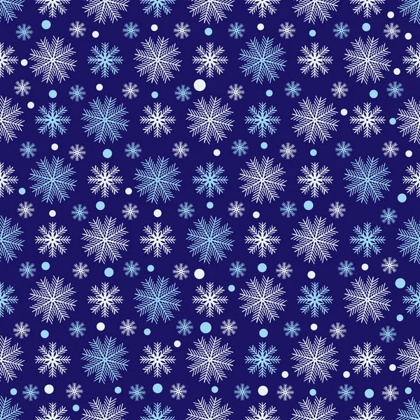 Seamless Abstract Pattern Pattern Snowflakes — Stock Vector