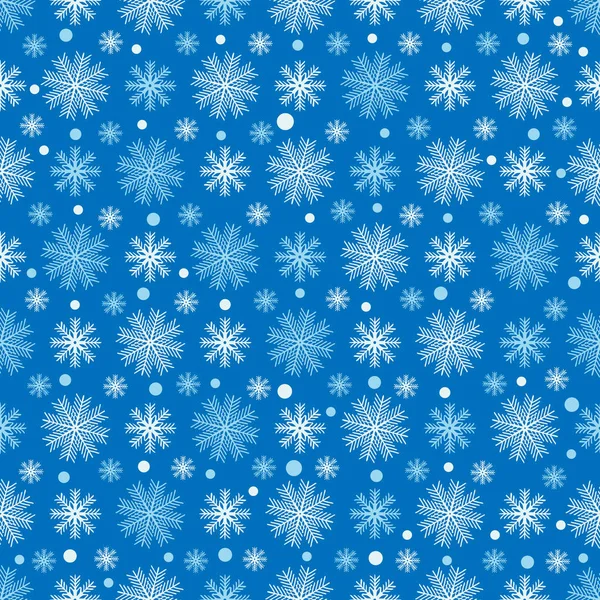 Бесшовный Абстрактный Рисунок Рисунком Снежинок — стоковый вектор