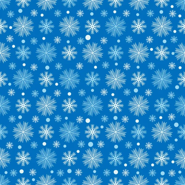 Patrón Abstracto Sin Costuras Con Patrón Copos Nieve — Archivo Imágenes Vectoriales