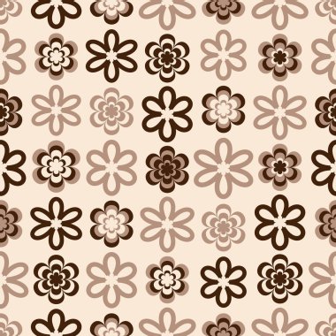 Çiçek desenli ile Seamless Modeli.