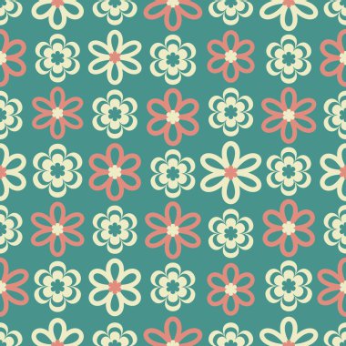 Çiçek desenli ile Seamless Modeli.