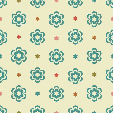 Çiçek desenli ile Seamless Modeli.