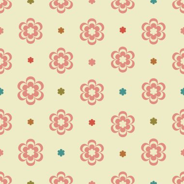 Çiçek desenli ile Seamless Modeli.