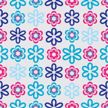 Çiçek desenli ile Seamless Modeli.