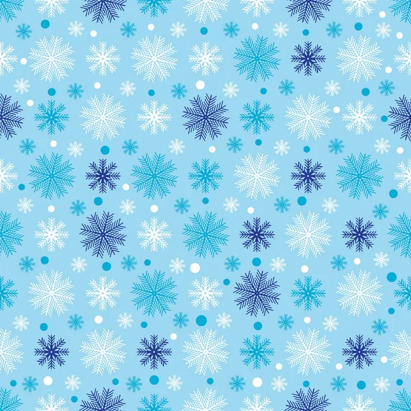 Seamless Abstract Pattern Pattern Snowflakes — Stock Vector