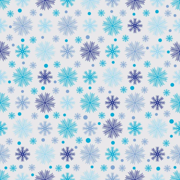 Padrão Abstrato Sem Costura Com Padrão Flocos Neve —  Vetores de Stock