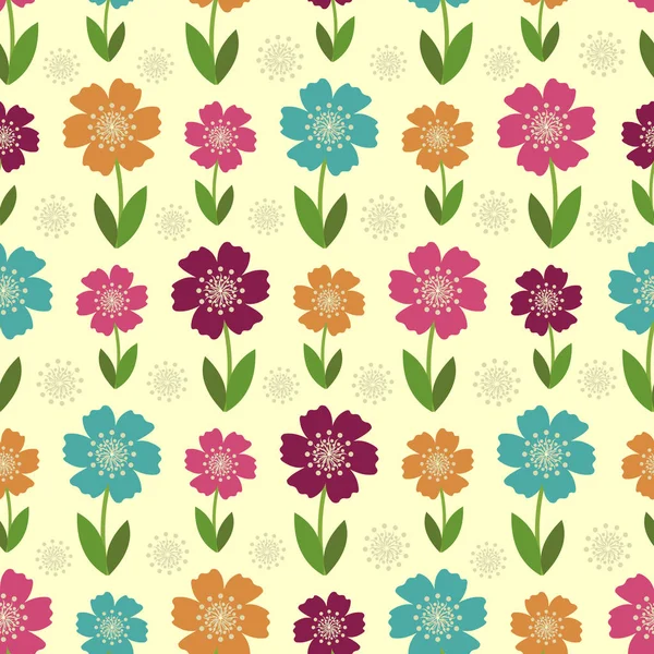 Çiçek desenli ile Seamless Modeli.