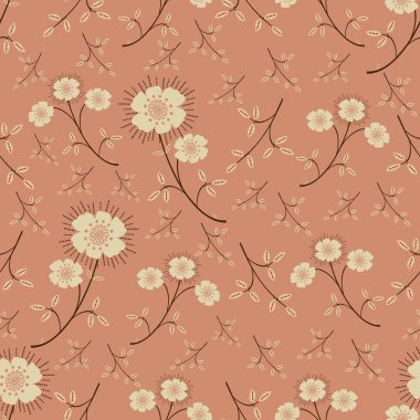 Çiçek desenli ile Seamless Modeli.