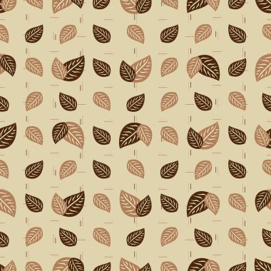 Bitki deseni ile Seamless modeli bırakır.